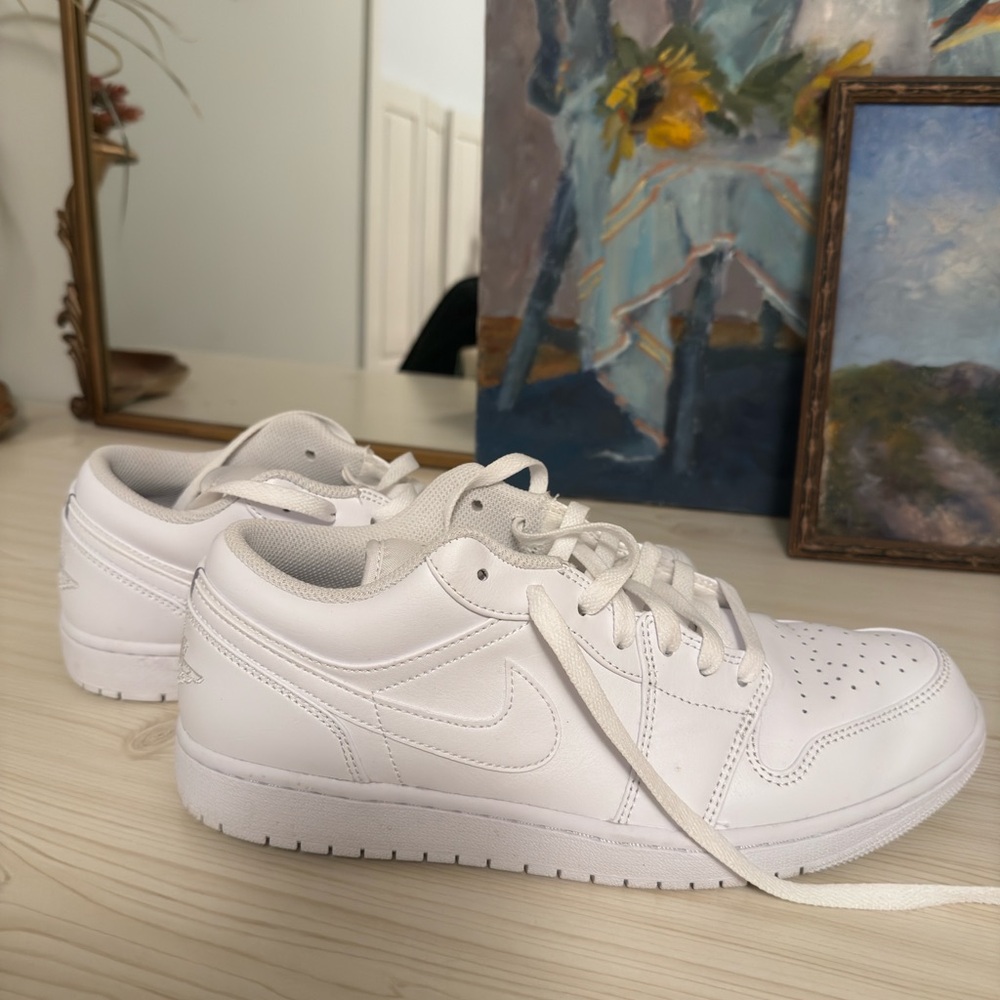 Nike Air Jordan White Low-Top Sneakers